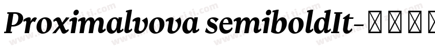 Proximalvova semiboldIt字体转换